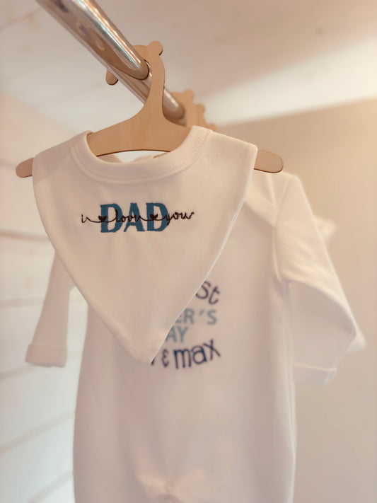 Dad I Love You Bib